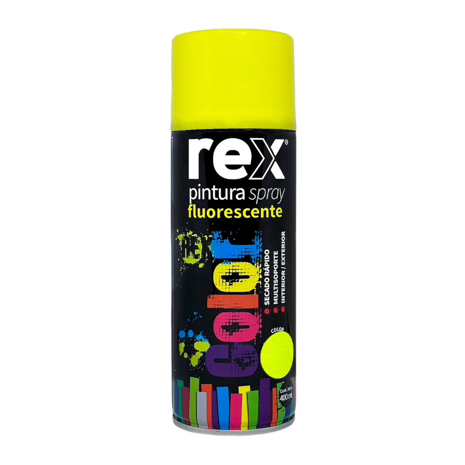 ESMALTE SPRAY  Amarillo Fluorecente | REX