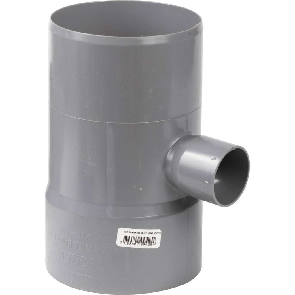 TEE PVC SANITARIO 110x40 mm