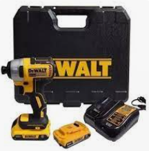 ATORNILLADOR IMPACTO 20V C/BATERIA+CARGADOR [DCF7871D2]