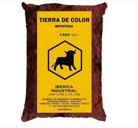 TIERRA DE COLOR  Roja 1 kg