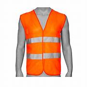 CHALECO REFLECTIVO 2 CINTAS NARANJO