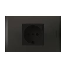 ENCHUFE EMB. SCHUKO NEGRO