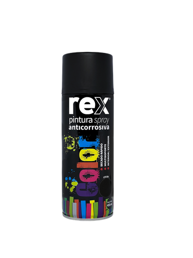 [HMEESM-002903] ESMALTE SPRAY ANTICORROSIVO  Negro | REX