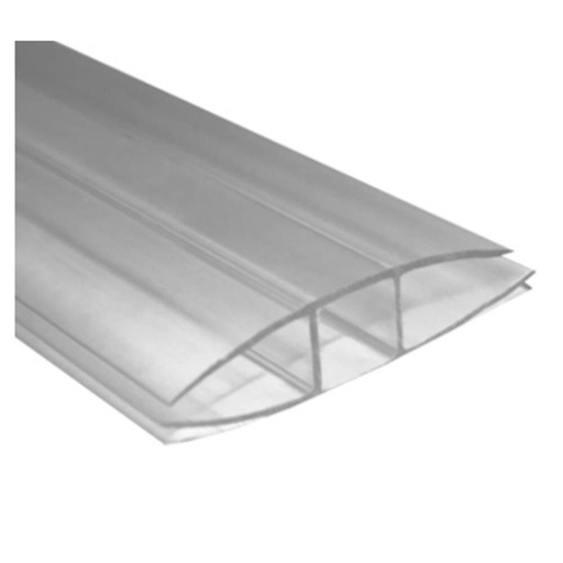 [TECPPO-0012] POLICARBONATO PERFIL H SIMPLE 2.9 m 4/6 mm Transparente
