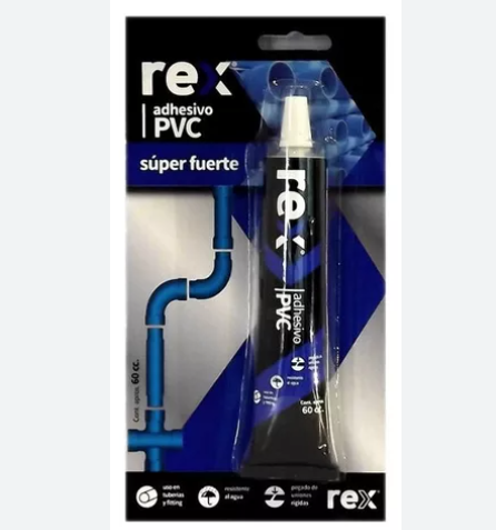 [REX-0021] Adhesivo PVC Estuche 60 cc | REX