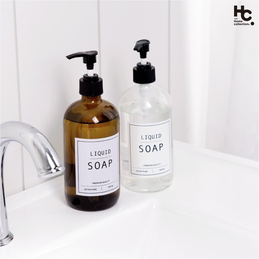 [FEHODJ-4160] Dispensador Jabón Vidrio 500ml colores surtidos