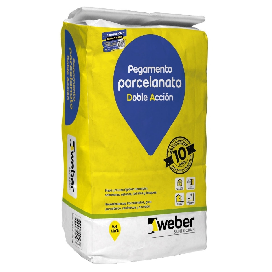 ADHESIVO CERAMICO POLVO DA PORCELANATO 25 kg | WEBER
