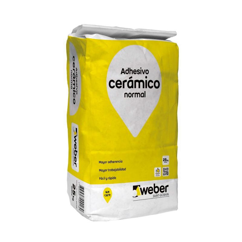 ADHESIVO CERAMICO POLVO ESTANDAR 25 kg | WEBER