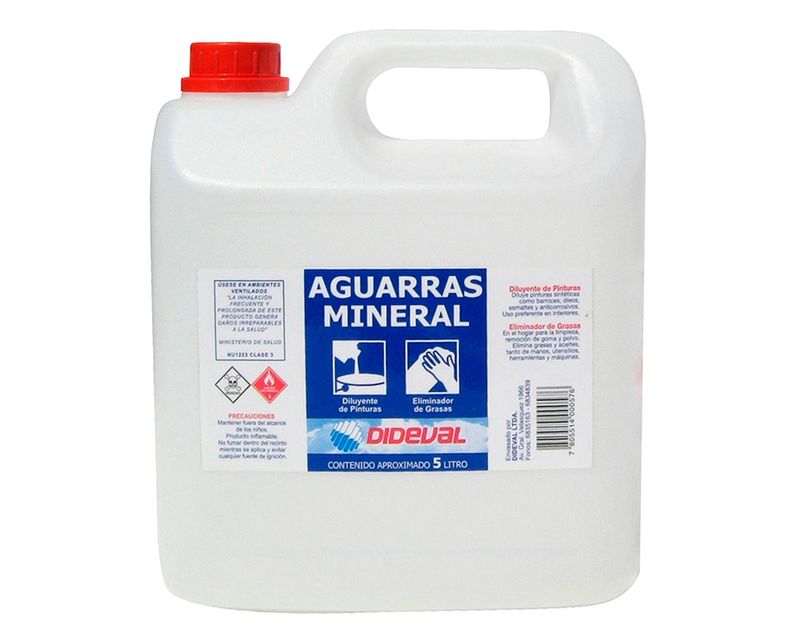 AGUARRAS MINERAL 5 lt DIDEVAL | DIDEVAL