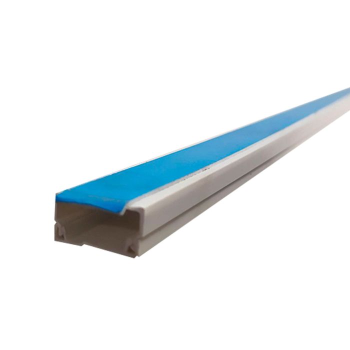 BANDEJA ELECTRICA C/ADHESIVO 20x10 mm x 2mts Blanca