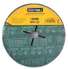 DISCO LIJA FIBRA MADERA G100 5 pcs | UYUSTOOLS