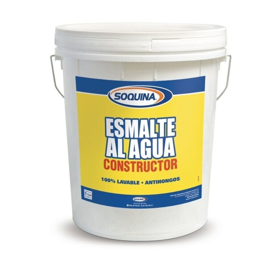 ESMALTE AL AGUA CONSTRUCTOR  Blanco TTA | SOQUINA