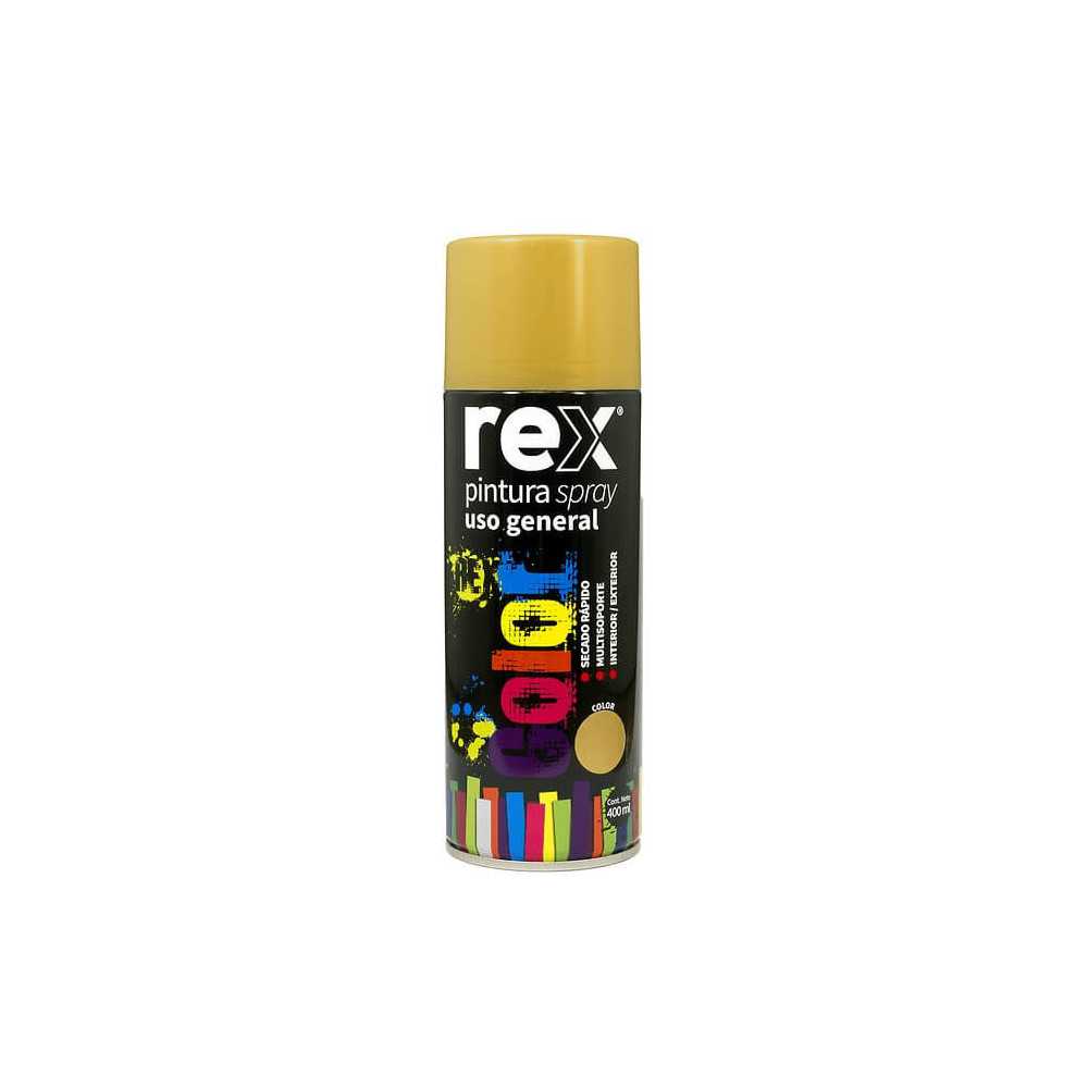 ESMALTE SPRAY USO GENERAL  Dorado | REX