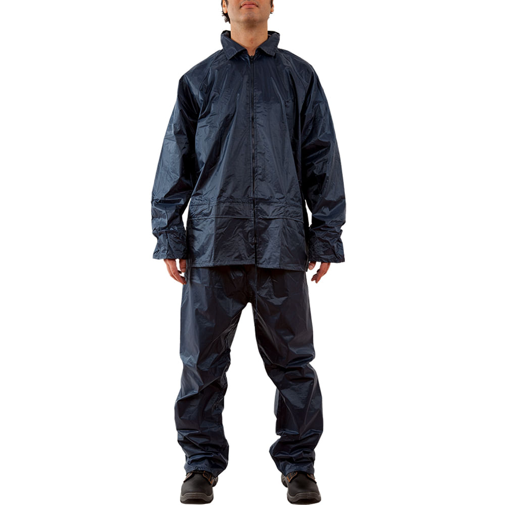 IMPERMEABLE TRAJE EJECUTIVO TALLA L  Azul