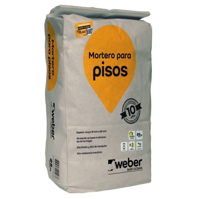 MORTERO PARA PISO 25 kg | WEBER
