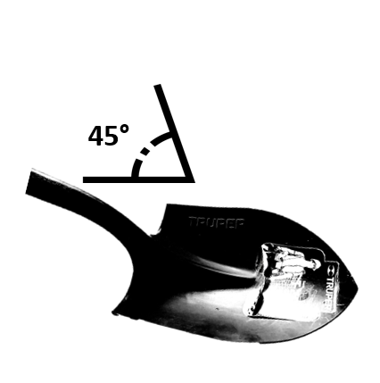 PALA PUNTA HUEVO MANGO LARGO