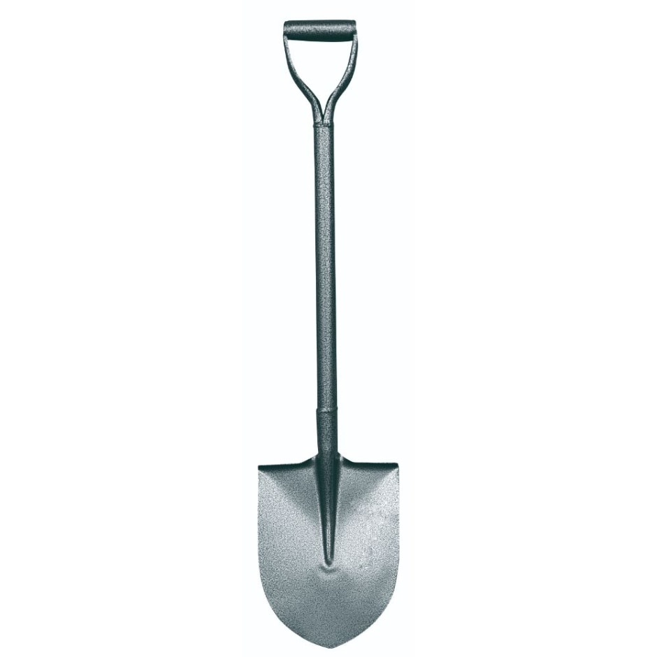 PALA PUNTA HUEVO MANGO METALICO