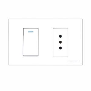 ENCHUFE EMB. SIMPLE + INTER. 10A Blanco | UYUSTOOLS