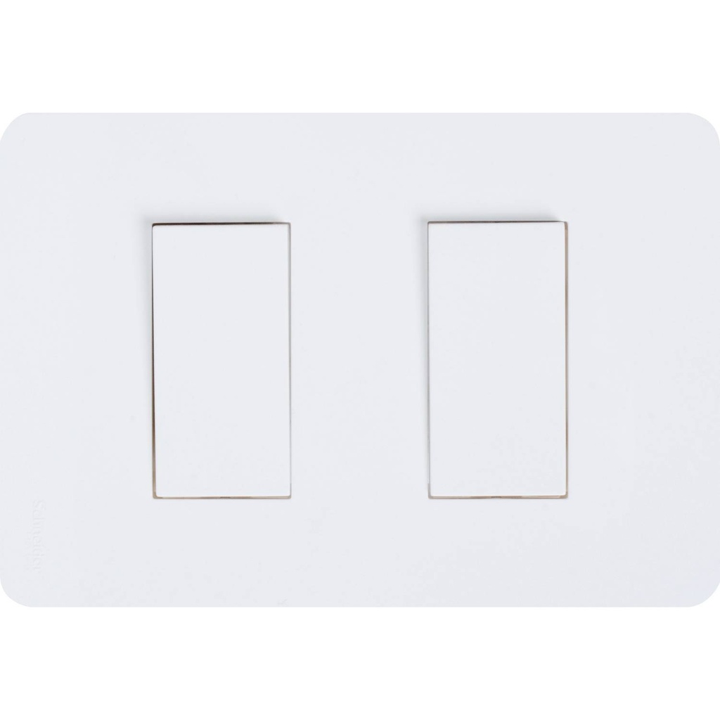 INTERRUPTOR EMB. DOBLE 10-16A Blanco