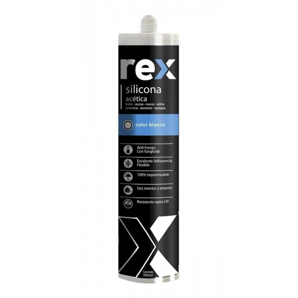 SILICONA PVC ALUMINIO  Blanca | REX