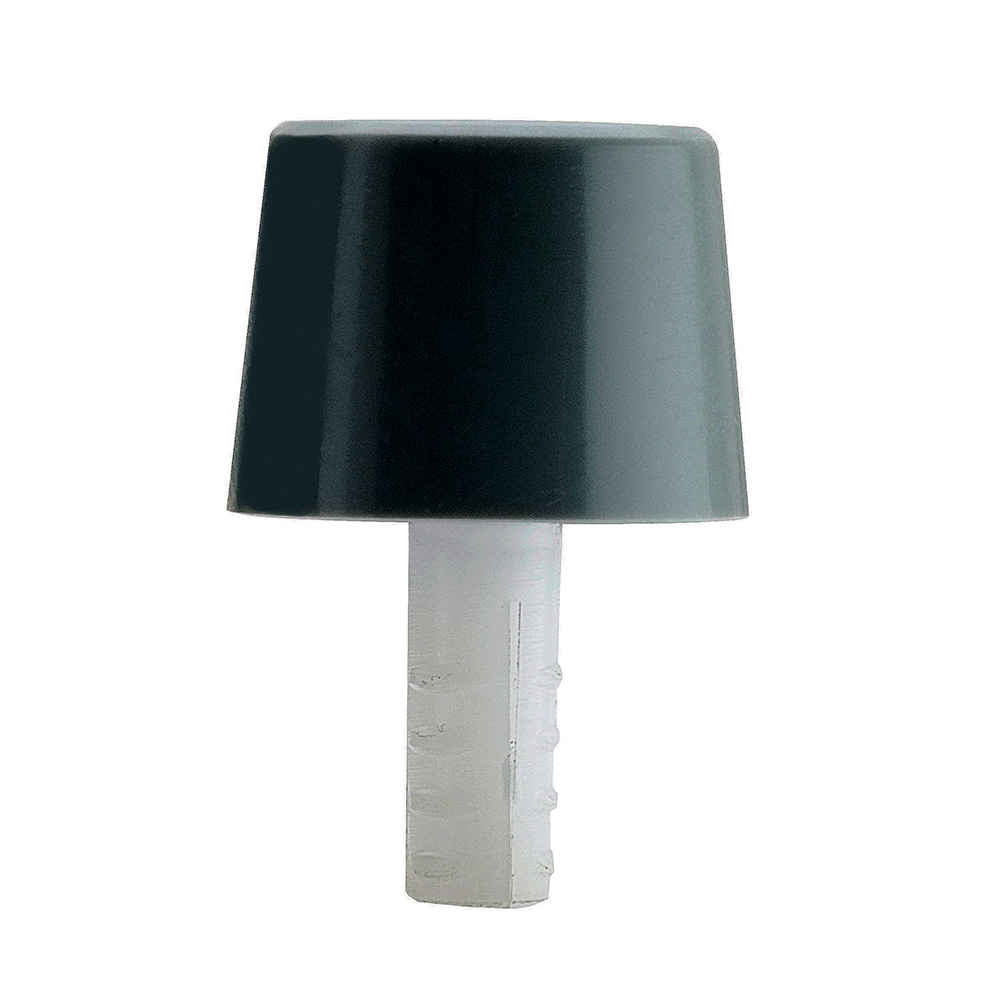 TOPE PUERTA PLASTICO CONICO  Negro