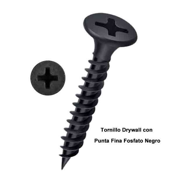 TORNILLO DRYWALL MAD. FOSFA #8-9 x 3 in 100 pcs