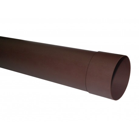 TUBO BAJADA CANALETA 75x3000 mm  Cafe