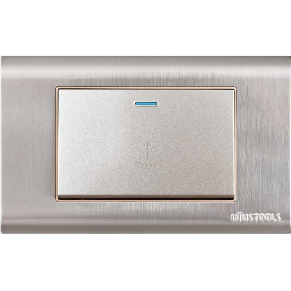 PULSADOR TIMBRE EMB. 16A Inox | UYUSTOOLS