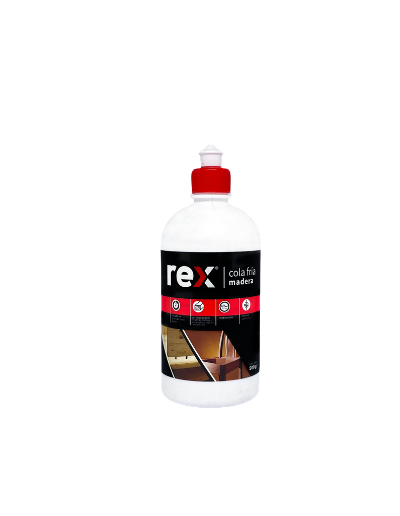 Rex Cola Fría Madera, Frasco Dosif. 500 gr 