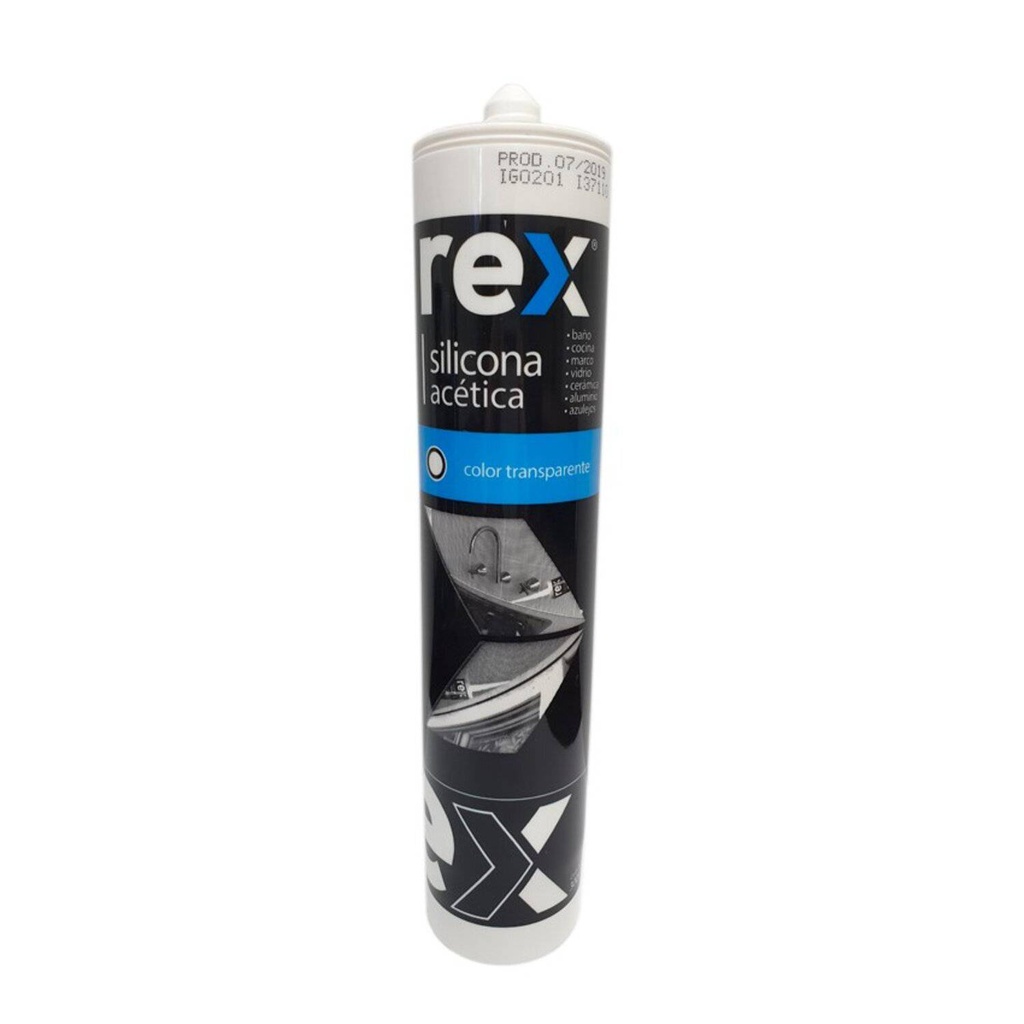 Rex Silicona acética, Bronce, Cartucho 300 ml 