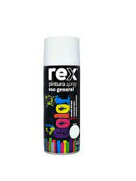 Rex Pintura Spray General, Blanco Mate, 400 ml