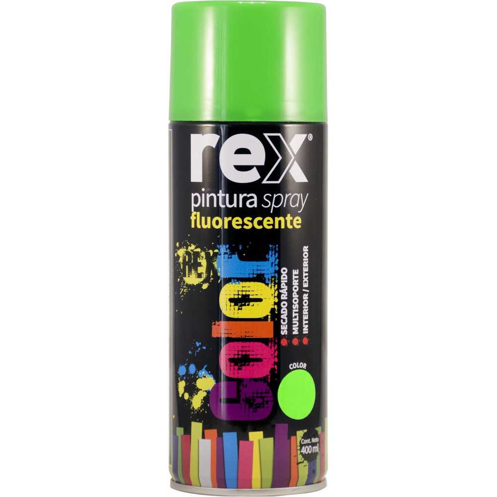 Rex Pintura Spray Fluorescente, Verde, 400 ml