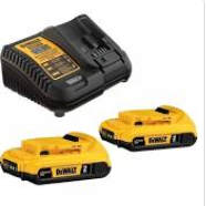 KIT CARGADOR 4A + 2 BATERIAS 2A 20V [DCB203C2-B2]