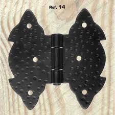 BISAGRA MARIPOSA 130X70mm NEGRO