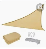 TOLDO TRIANGULAR BEIGE CLARO 5 x 5 x 5