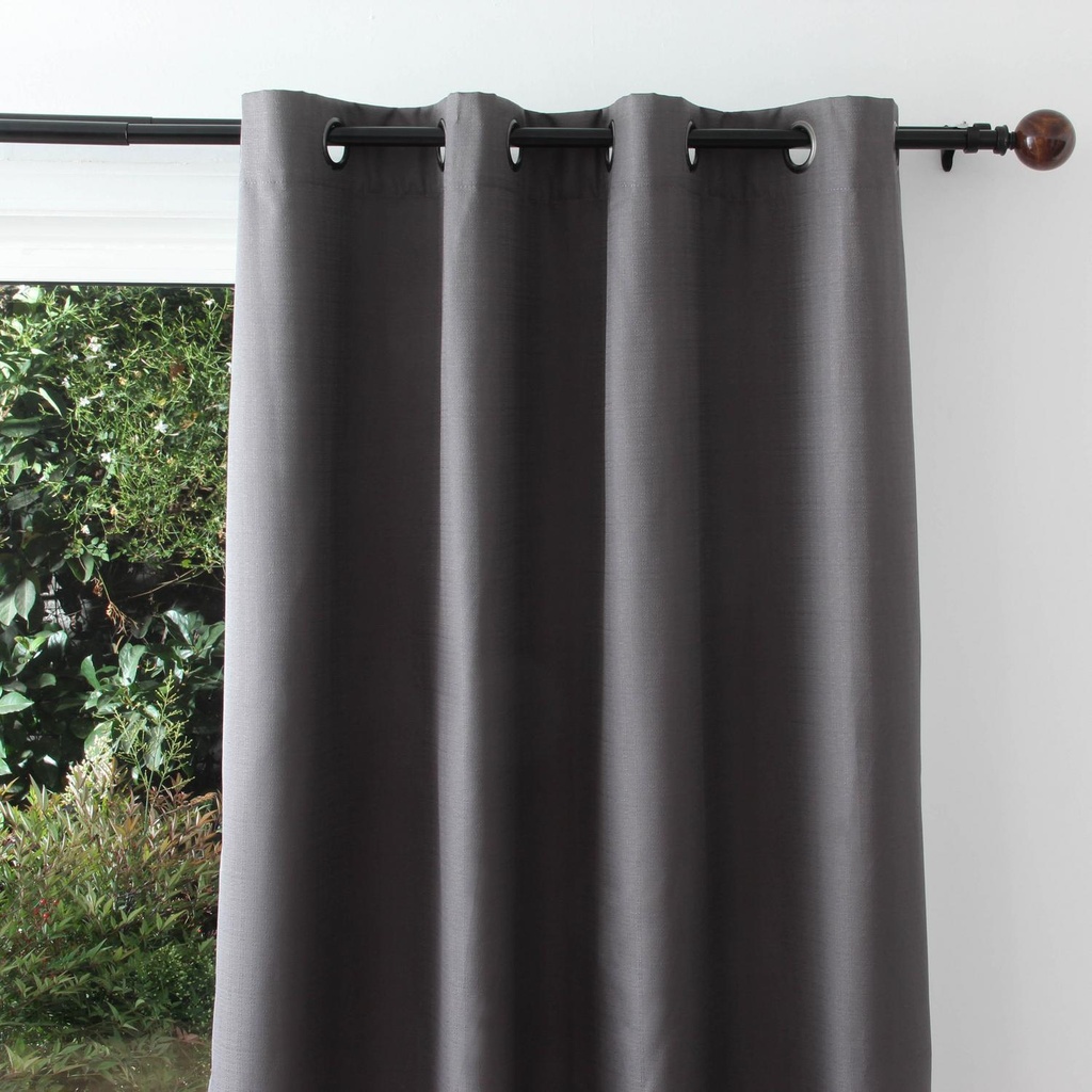 Cortina Black Out 140x220cm Gris 100% Opaca