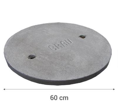 [TCATCR-0001] TAPA CAMARA HORMIGON REDONDA 60 cm S/MARCO 49.44Kg