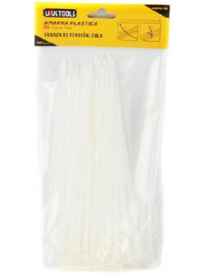 [MELANE-0006] AMARRACABLES 4.8x300 mm  Blanca | UYUSTOOLS