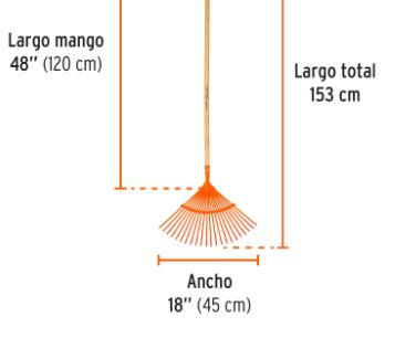 [HMEBAR-00286] BARREHOJAS METALICO 22 DTE C/MANGO
