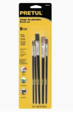 [HMEBRO-00004] SET PINCELES PRETUL 5 PCS