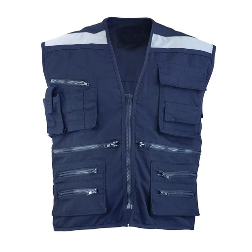 [TCCG-001] CHALECO GEOLOGO ALASKA C/CINTA TALLA L  Azul