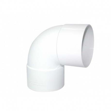 [CYACCH-27] CODO CANALETA H-H 75 mm  Blanca | HOFFENS