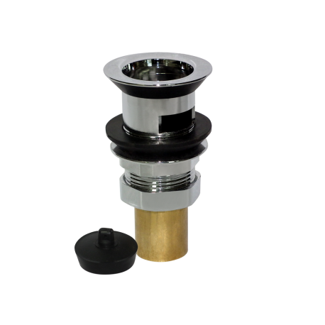 [GYADL-564] DESAGUE LAVATORIO METALICO TAPON, REBALSE Y COLA 1 1/4 in