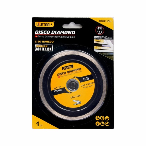 [HMRDCU-80] DISCO CORTE CERAMICA CONTINUO 115 mm | UYUSTOOLS