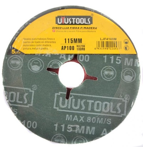 [DISDLK-568] DISCO LAMINADO (FLAPP) MADERA 115 mm G100 | UYUSTOOLS