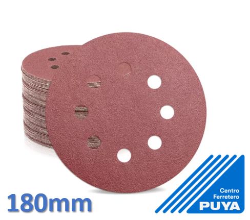 [ABRDLV-0006] DISCO LIJA VELCRO 180 mm G80