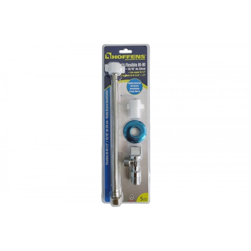 [GYALAC-0001] LLAVE ANGULAR C/FLEXIBLE AC.INOX. 30 cm | HOFFENS