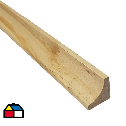 [TABCRA-05842] MOLDURA MEDIA CAÑA 30x30x3000 mm