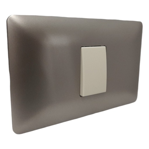 [FERIEP-0004] INTERRUPTOR EMB. SIMPLE 10A Inox | UYUSTOOLS