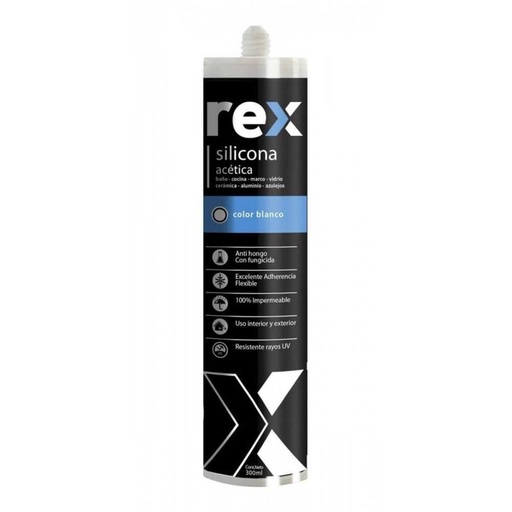 [METSBP-725] SILICONA PVC ALUMINIO  Blanca | REX